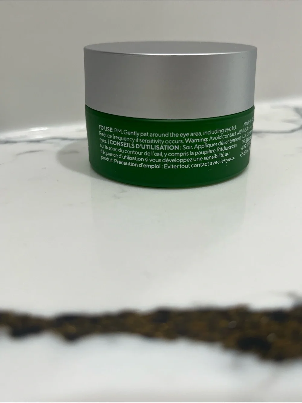 Murad Eye Treatment Jar - Green and Silver